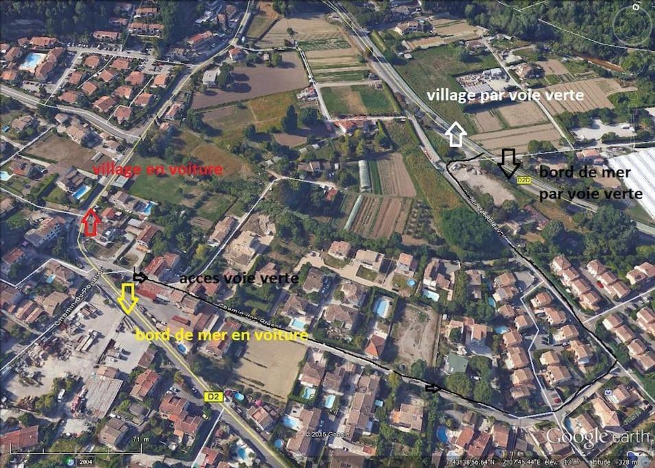 Appart Dans Maison 2 Km De La Plage Villeneuve-Loubet Extérieur photo
